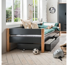Kinderbed Color - Antraciet - 90x200