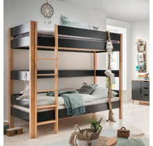 Stapelbed Color - Antraciet - 90x200