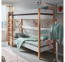 Stapelbed Color - Wit/Beuken