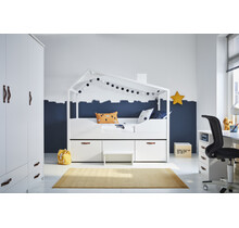 Kajuitbed Cool kids met hut compleet