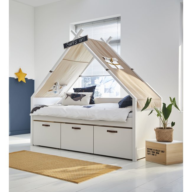 LIFETIME kidsrooms Cool kids Tipi Kajuitbed met 3 lades