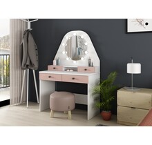 Kaptafel Vanity Star - Make-up tafel - Roze/wit