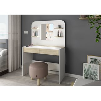 Trasman Kaptafel Vanity Secret - Eiken/Wit