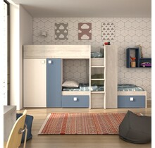 Stapelbed Maxim Blauw