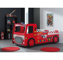 Autobed Brandweerwagen Fire Truck Rood 90x200