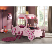 Autobed Koets Roze Princess Kate   - 90 x 200