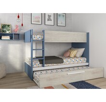 Stapelbed Jules blauw met slaaplade