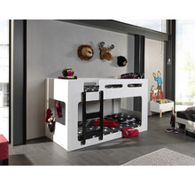 Stapelbed Luca Wit  - 90x200cm