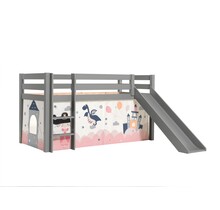 Halfhoogslaper Charlotte met Princess Sophie speeltent - Grijs