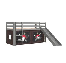 Halfhoogslaper Charlotte met Pirates speeltent - Grijs