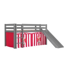 Halfhoogslaper Charlotte met Circus speeltent - Grijs