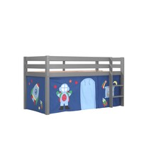 Halfhoogslaper Charlotte met Astro speeltent - Grijs