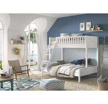 3 persoons stapelbed Scott - Wit - 140x200