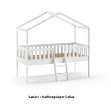 Halfhoogslaper Dallas - 90x200 - alleen het bed (variant 1)