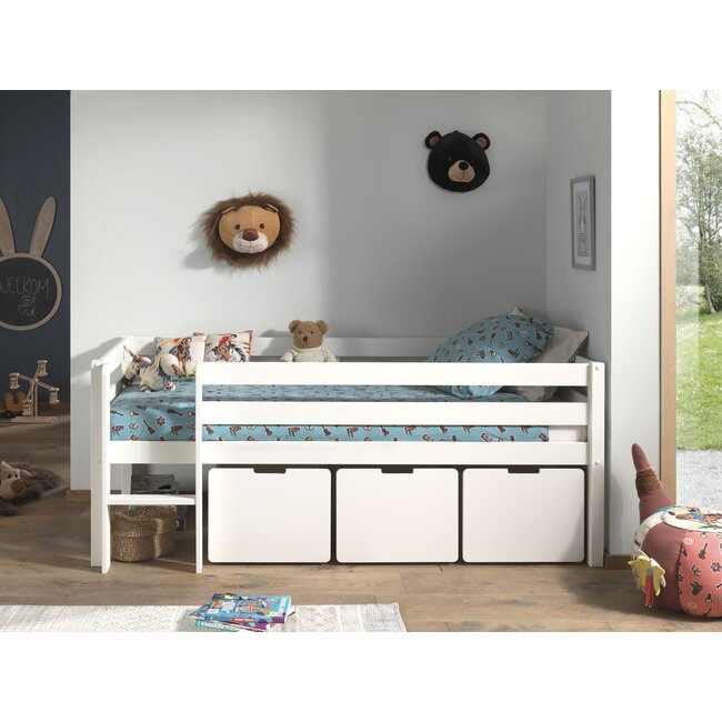 Vipack Halfhoogslaper Pino Wit 90x200