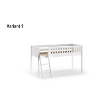 Halfhoogslaper Scott 90x200 - Wit - Variant 1