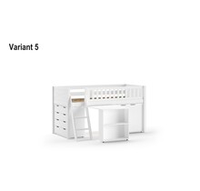 Halfhoogslaper Scott 90x200 - Wit - Variant 5