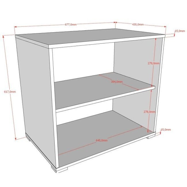 Vipack Halfhoogslaper Sam - met 2 boekenkasten