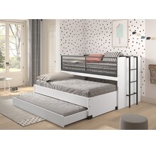 Halfhoogslaper Sam wit - met slaaplade