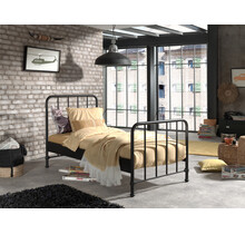Kinderbed Bronxx - Zwart - 90x200