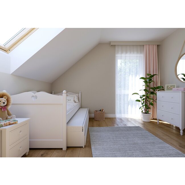 Lilli Furniture Bedbank Emma met slaap- en opberglades 90x200