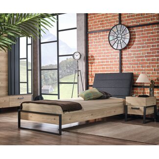 Almila Kids Kinderbed Irony schuin hoofdeinde - 90x200 - Industrieel design