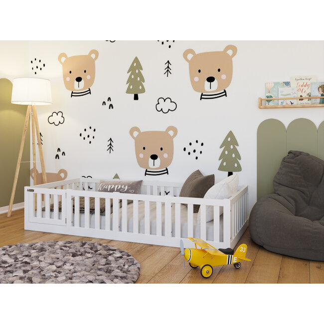 Lilli Furniture Montessori vloerbed Luna Wit - 90x200