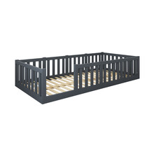 Montessori vloerbed Luna Antraciet - 90x200