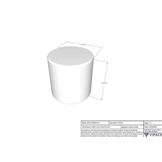 Vipack Tienerbed Moon - Groen - 90x200