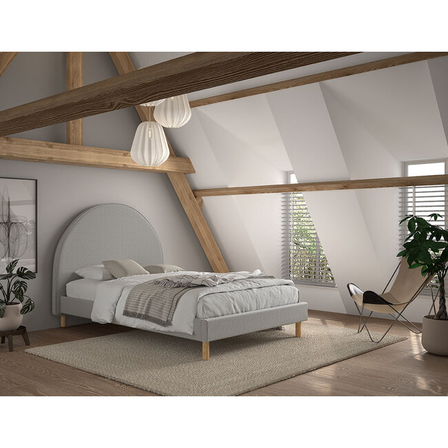 Vipack Tienerbed Moon - Grijs - 140x200