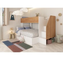 3 persoons Familiebed - Easy Eikenkleur