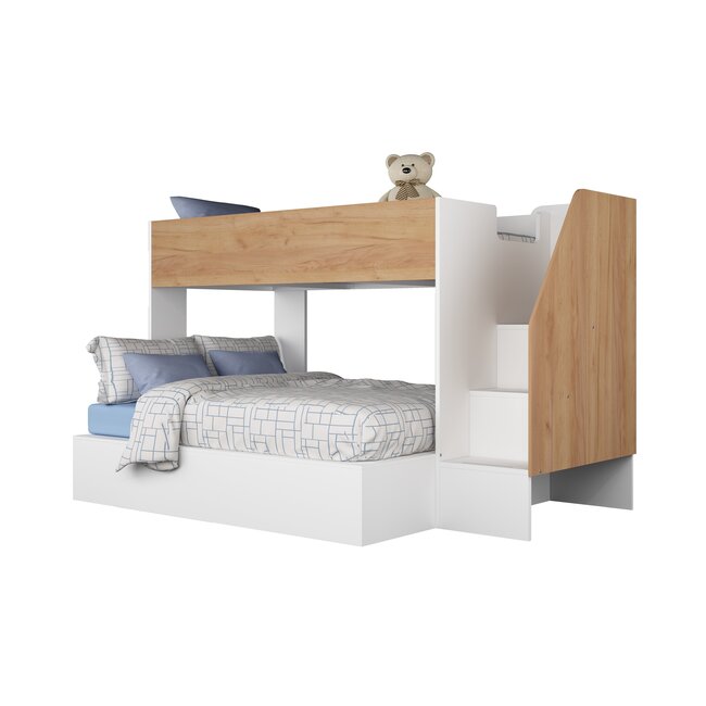 Trasman 3 persoons Familiebed - Easy Eikenkleur