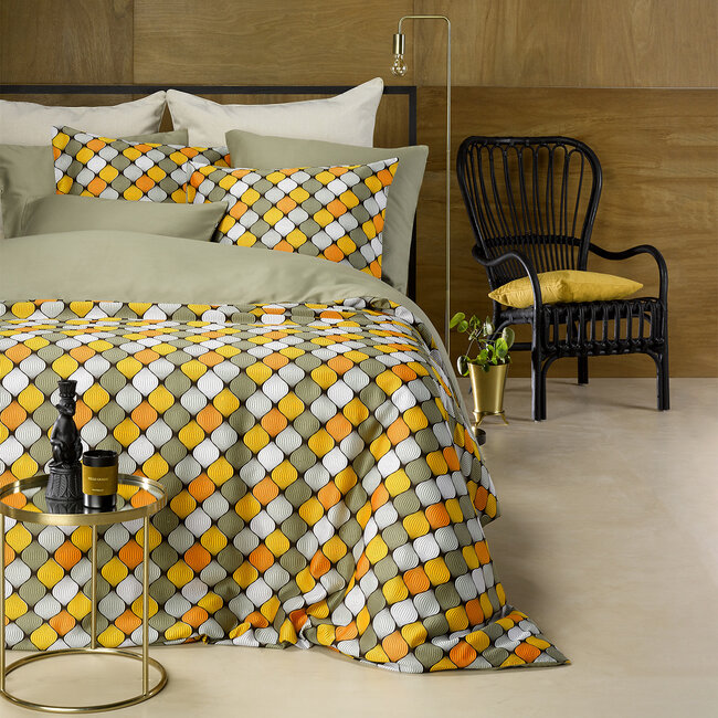 Dekbedovertrek Katoen Satijn Almond