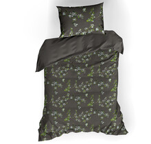 Dekbedovertrek Jasmin 100% katoen satijn castlerock 140x220 + 60x70