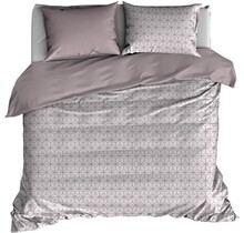 De Witte Lietaer Skyscraper dekbedovertrek Cloud grey 140x220cm