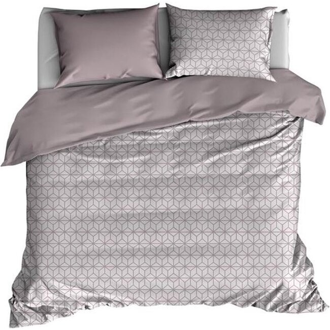 De Witte Lietaer Skyscraper dekbedovertrek Cloud grey 140x220cm