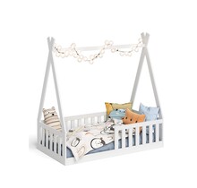 Vloerbed Tipi wit - 70x140 - Montessori peuterbed