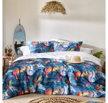 Dekbedovertrek Whales Deep Blue
