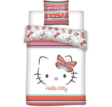 Hello Kitty Dekbedovertrek Vlinder - 140 x 200 cm / 65 x 65 cm - Polykatoen