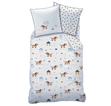 Matt & Rose Dekbedovertrek, Waf Waf - 140 x 200 cm + 63 x 63 cm - Katoen