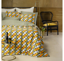 De Witte Lietaer Dekbedovertrek Katoen Satijn, Almond Laurel Oak - 140 x 200/220 + 60 x 70 cm