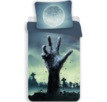 Sweet Home Dekbedovertrek, Zombie - Eenpersoons - 140 x 200 + 70 x 90 cm  - Polyester