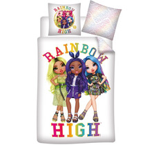 Rainbow High Dekbedovertrek, Pose - Eenpersoons - 140 x 200 + 63 x 63 cm - Polyester
