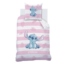 Disney Lilo & Stitch Dekbedovertrek, Stripes - 140 x 200 cm + 63 x 63 cm - Katoen