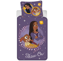 Disney Wish Dekbedovertrek, Shine On - Eenpersoons - 140 x 200 + 70 x 90 cm  - Katoen