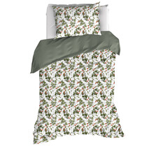 De Witte Lietaer Dekbedovertrek Whisper, Douglas Fir - Eenpersoons - 140 x 220 cm + 60 x 70 cm - Katoen Percal
