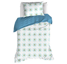 De Witte Lietaer Dekbedovertrek Saga, Exotic Plume - Eenpersoons - 140 x 220 cm + 60 x 70 cm - Katoen Percal