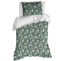 De Witte Lietaer Dekbedovertrek Acacia, Nimbus Cloud - Eenpersoons - 140 x 220 cm + 60 x 70 cm - Katoen Percal