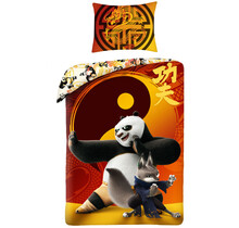 Kung Fu Panda Dekbedovertrek, Qin Na - Eenpersoons - 140 x 200 + 70 x 90 cm  - Katoen