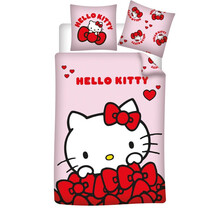 Hello Kitty Dekbedovertrek Cute - 140 x 200 cm / 65 x 65 cm - Polykatoen